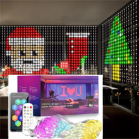 400-800 LED RGB Inteligentne kurtyny świetlne z muzyką, sterowaniem aplikacją i pilotem, oświetlenie imprezowe LED na ślub/Walentynki/urodziny