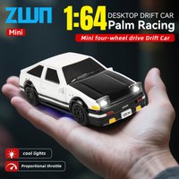 1:64 2.4G High speed Drift Rc Car 4WD Remote Control Car Four Wheel Drive Radio Controlled Mini GTR Racing Model Boy Toy Giftts
