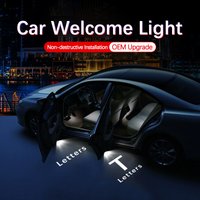 For Tesla 2pcs Car HD Projector Lamp LED Door Welcome Light For Tesla Model S Model Y Model 3 Model X