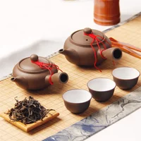 1PC Japanese Style Purple Clay Handmade Teapot with Side Handle Ceramic Filter Kettle for Office Kung Fu Tea Set Creative Chines