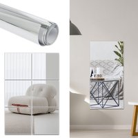 Flexible Mirror Stickers Wall Stickers Self Adhesive Non Glass Safety Mirror Stickers Reflective Stick Mirror Paper Roll Decor