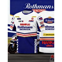 AliExpress Honda rothmans honda quick-dry breathable short-sleeve sports fashion T-shirt for cycling enthusiasts, men and women, mountain off