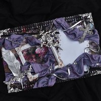Purple Time Series Ribbon Ita Bag Material Kit Goods Display Organizer Board Itabag Insert Board Decoration Badge Display Board