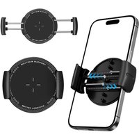 Powerful Magnetic Car Phone Holder Auto-Tightening Anti-Slip Mount,Magnetic Fixing Clip for Dashboard Air Vent for iPhoneSamsung