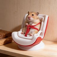 Hamster Car Seat Miniature Model Figurine Creative Miniature Chair For Hamster Desktop Decoration Ornaments Accessories