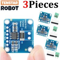 TENSTAR 3pcs INA219 Module Red/Blue Board DIY 3V-5V IIC I2C MCU-219 Bidirectional Current Power Supply Monitoring Sensor Module