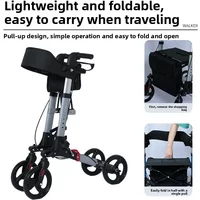 Bestseller European and American Elderly Walker Trolley Walker Shopping Cart Auxiliary Walker Four-wheel Scooter