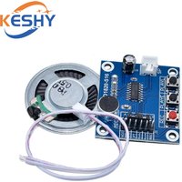 1-10PCS ISD1820 recording module voice module the voice board telediphone module board with Microphones + Loudspeaker