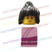 MOC Building Blocks MiniFigure Cute Pink Girl Assembly Model Ornament, Anime TV Character Toy, Gift Collectible Action Figure