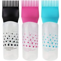 1PCS 120ML Hair Dye Applicator Bottles Plastic Dyeing Shampoo Bottle Oil Comb Brush Styling Tool Hair Coloring Hair Tools