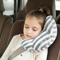 Car Pillow Soft Neck Headrest Cushion Support Pad For Kids Car Seat Safety Strap Comfort Protection Accessory