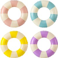 1 Stück Ins-Style Macaron Aufblasbarer Schwimmring für Erwachsene, Verdickter Pool-Float, Sommer-Pool-Party Wasserspielzeug