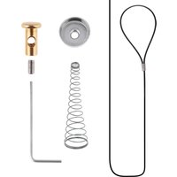 Stainless Steel Spring Gate Latch Cable Pull for Metal Wooden Fence/Garden Door 2inch to 6inch Posts with Door Latch Gate Opener