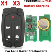 jingyuqin X1 X3 Remote 315/433Mhz pcf7945 Car Key For Land Rover Freelander 2 Discovery Control Smart Key Battery Charging