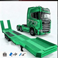 HUINA 1501 770S 1502 1/18 RC Tractor 2.4G 19CH RC Engineering Trailer Truck with Lights and Sound System RC Car Model Toy gift
