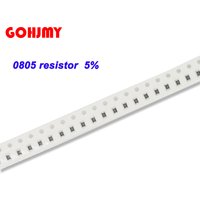 100pcs 0805 SMD Resistor 5% 0R ~ 10M 0.11R 0.33R 2R 10R 120R 180R 200R 300R 430R 510R 1K 10K 43K 100K 220K 470K 820K 1M 2M 3M