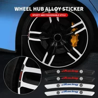 4pcs Aluminum Logo Car Wheel Rim Hub Sticker Car Decoration For VW GTI Polo Golf Passat Tiguan Arteon Touareg Taigo Caddy