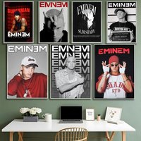 super rapper Eminems Poster HD Waterproof High-Toughness Self-Adhesive Wall Decor Universal