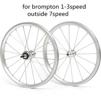 Folding bicycle 349rim front and rear for brompton 7speed