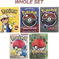 PKM Whole Set Base Set/ Base Set 2/ Team Rocket/ Jungle/ Fossil Foil PTCG Game Collection PROXY Cards Game Toys Full Set