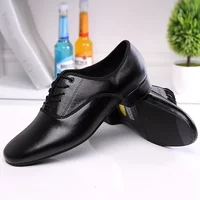 Leather Men Dance Shoes Sports Square Shoe for Men Adult Soft Dance Latin Shoes Modern Waltz Male Sneakers Increase