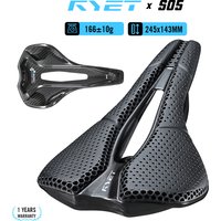 RYET Full Carbon 3D Printed Bike Saddle 245x143mm Vacuum Padding for MTB Gravel Road Bike Racing Saddle Lightweight Bike Parts