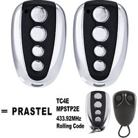 1/2/3pcs PRASTEL TC4E MPSTP2E 433.92MHz Garage Door Remote Control 433 Rolling Code Handheld Transmitter Command