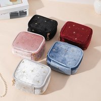 Mini Nette Quadratische Kosmetik Tasche Frauen Tragbare Kopfhörer Lippenstift Damenbinden Lagerung Beutel Kleine Make-Up Zipper Taschen