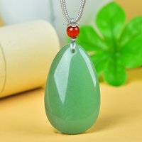 Natural Exquisite Dongling Jade Water Drop Pendant for Men and Women