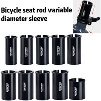 Bicycle seat stem variable diameter sleeve, mountain road folding seat tube liner conversion 25.4/27.2/31.6