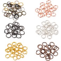Anneaux de saut fendus 4-20mm, 50 à 200 pièces/lot, connecteurs pour bricolage, recherche de bijoux, accessoires de fabrication, fournitures en gros