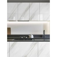 40cm marble self-adhesive wall sticker PVC waterproof and oil resistant wallpaper for living room kitchen and cabinet decoration