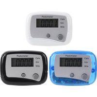 Walking Pedometer Clip On Step Counter Multi-Function Portable Pedometer Mile Kilometer Calorie Calculation for Walking Running
