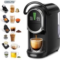Machine à café à capsules CAFELFFE 6 en 1, libération automatique de la pression, température et volume réglables, pour capsules/poudre/thé, 6 adaptateurs, MK-609S