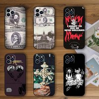 Singer Suicideboy New World Depression Phone Case for iPhone 12 11 13 14 15 16 Max Pro Plus Black Soft Silicone Cover