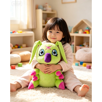Digimon Adventure Wormmon Plüschtier 40cm Weiche Stoffpuppe Anime Sammlerstück für Fans Kinder Geschenk