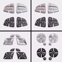 Car steering wheel button decorative protection sticker For Mercedes Benz A C B E G S Class GLC CLS GLA CLA SLK GLE GLK ML GL