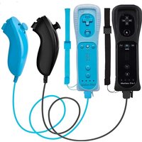 2 In 1 Controller Motion Plus Remote Controller Gamepad Set With Silicone Case For Nintendo Wii/Wii U Game Controller Accessory
