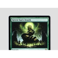 Green Sun's Zenith holo/Foil TCG proxy Magical Cards Game Black Top Quality Proxy Playing Cards Board Game Trading Cards Proxy