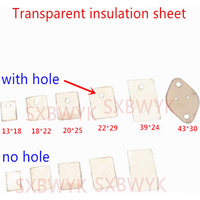 100PCS Transparent insulation sheet mica plate 13X18 18X22 20X25 22X29 22X28 39X24 24X39 30X43 43X30 TO-220 TO3L TO247