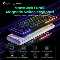 MonsGeek FUN60 Mechanical Keyboard Magnetic Switch 60% Gaming Keyboards Rapid Trigger 0.01mm 8K ARGB HE/TMR Custom Keyboard