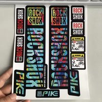 AliExpress NONE 2pcs Front Fork Sticker for Mountain Bike Waterproof Color Change Decal for Bicycle Front Shock Absorber Pike Sram Forks Decal