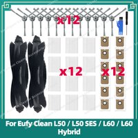 Compatible For Eufy Clean L50 / L50 SES / L60 / L60 Hybrid Robot Vacuum Cleaner Main Side Brush Hepa Filter Accessories Parts