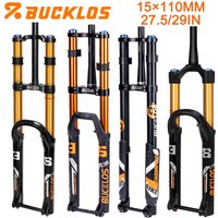 AliExpress BUCKLOS Bicycle Fork 15*110mm Air Suspension DH Fork 27.5in 29in Thru Axle Downhill Bike Forks Straight/tapered Tube AM Forks
