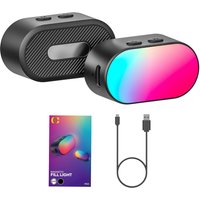 AOCHUAN Magnetic Fill Light 3-stop Brightness 7 Color Adjustment Mini RGB Gimbal LED Video Photography Light for Phone Selfie