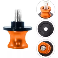 2pcs Motorcycle Accessories for KTM Duke 125 200 390 990 Orange M10 Swingarm Sliders Spools Paddock Stand Bobbins Swing Arm