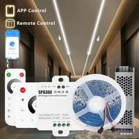 24V WS2811 Running Water Flowing Led Strip Light 2835 10M 15M 20M Horse Race Tape Lamp with SP636E BanlanX App 2.4G Controller