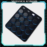 QMK 16 Keys Macro Pad VIA Programmable Mechanical Keyboard Low Profile 4x4 Numpad MIDI Controller Keypad for Studio PS Designer