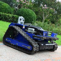 Customized Remote Control Lawn Mower Remote Control Robot Crawler Lawn Mower Controlled From Distance