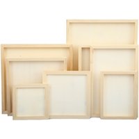 Wooden Craft Wooden Blank Clay Frame Multi Size DIY Picture Frame Creartive Party Decor Desktop Ornament Children's Handcraft
